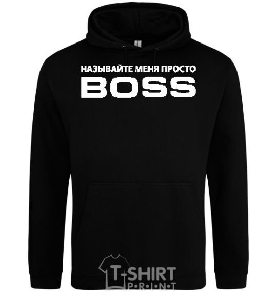 Men`s hoodie Just call me boss black фото