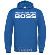 Men`s hoodie Just call me boss royal фото