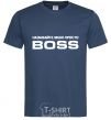 Men's T-Shirt Just call me boss navy-blue фото