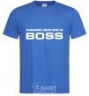 Men's T-Shirt Just call me boss royal-blue фото