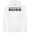 Men`s hoodie Just call me boss White фото