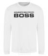 Sweatshirt Just call me boss White фото