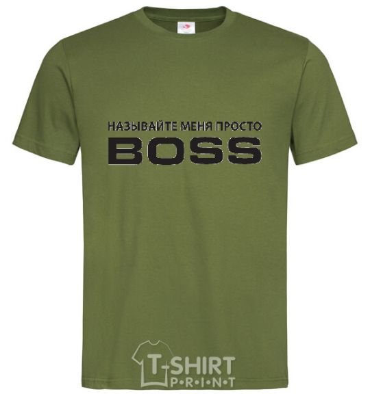 Men's T-Shirt Just call me boss millennial-khaki фото