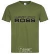 Men's T-Shirt Just call me boss millennial-khaki фото