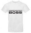 Men's T-Shirt Just call me boss White фото