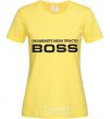 Women's T-shirt Just call me boss cornsilk фото