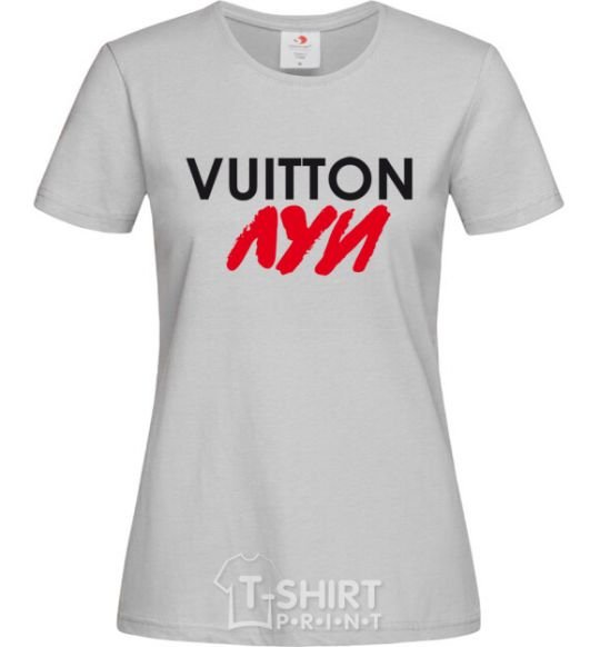 Women's T-shirt LOUIE VUITTON grey фото