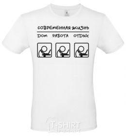 Men's T-Shirt MODERN LIFE White фото
