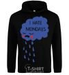 Men`s hoodie I HATE MONDAYS black фото