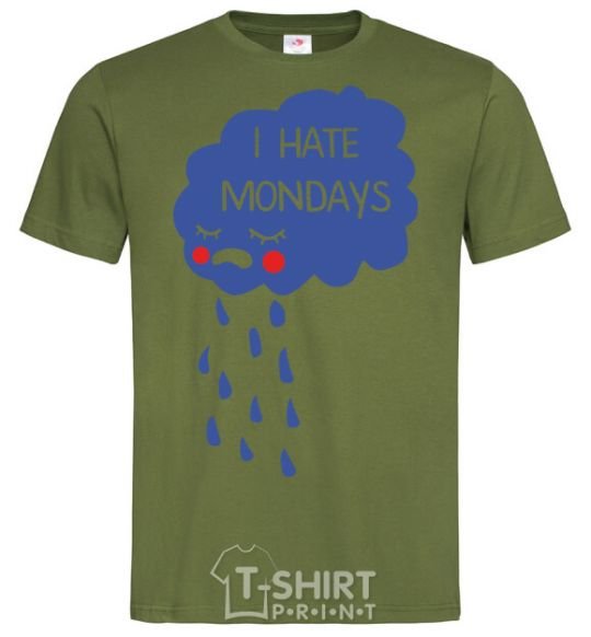 Men's T-Shirt I HATE MONDAYS millennial-khaki фото