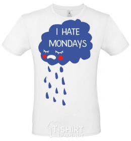 Men's T-Shirt I HATE MONDAYS White фото