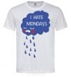 Men's T-Shirt I HATE MONDAYS White фото