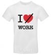 Men's T-Shirt I don't love work White фото