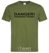 Men's T-Shirt DANGER! UKRAINIAN TOURIST millennial-khaki фото