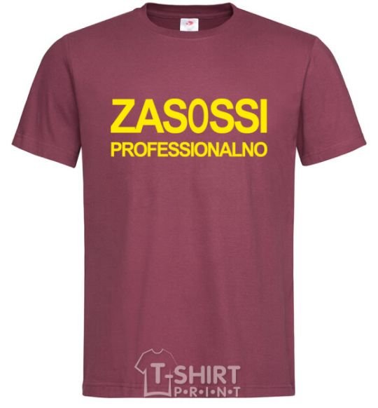 Men's T-Shirt ZASOSSI burgundy фото