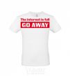 Men's T-Shirt THE INTERNET IS FULL GO AWAY White фото