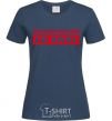 Women's T-shirt THE INTERNET IS FULL GO AWAY navy-blue фото