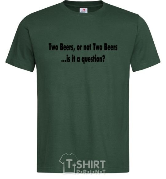 Мужская футболка TWO BEERS Темно-зеленый фото