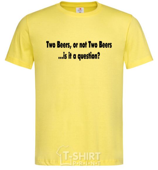 Мужская футболка TWO BEERS Лимонный фото