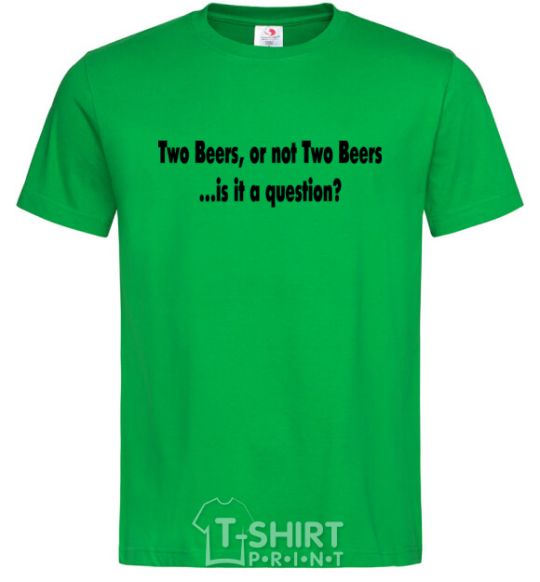 Men's T-Shirt TWO BEERS kelly-green фото