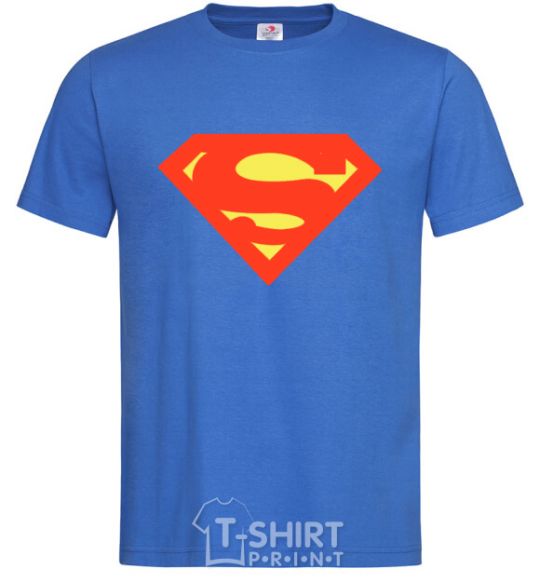 Men's T-Shirt SUPERMAN Original royal-blue фото