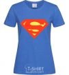 Women's T-shirt SUPERMAN Original royal-blue фото