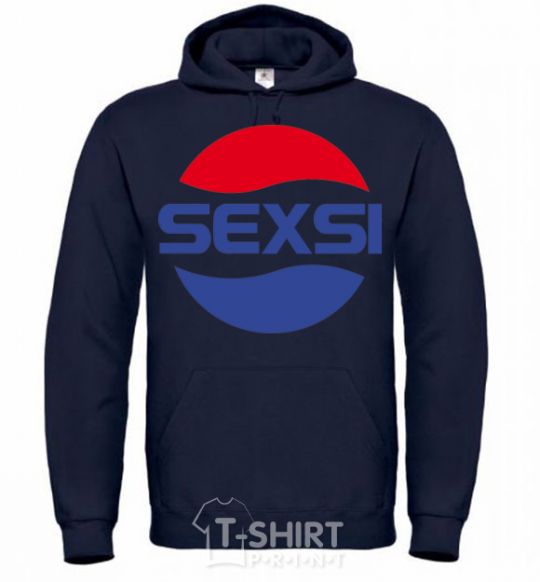 Men`s hoodie SEXSI navy-blue фото