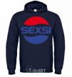 Men`s hoodie SEXSI navy-blue фото