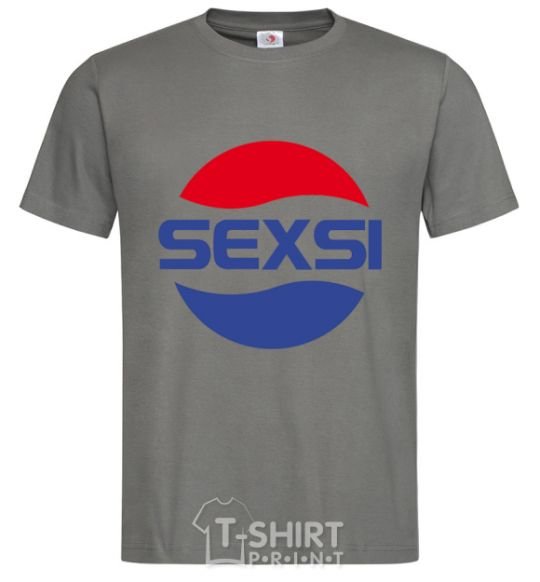 Men's T-Shirt SEXSI dark-grey фото