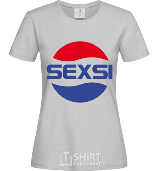 Women's T-shirt SEXSI grey фото