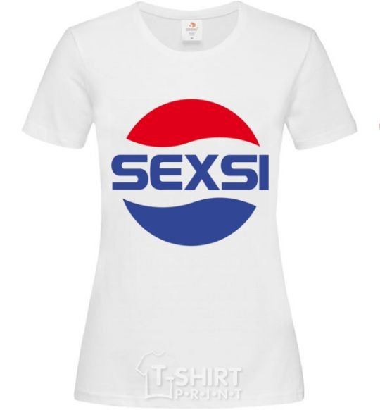 Women's T-shirt SEXSI White фото