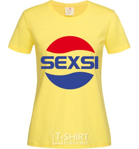 Women's T-shirt SEXSI cornsilk фото