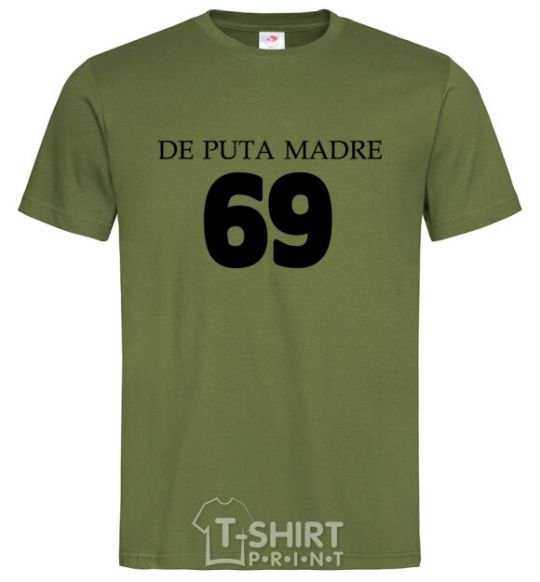 Мужская футболка DE PUTA MADRE Оливковый фото