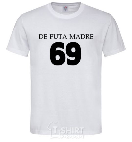 Men's T-Shirt DE PUTA MADRE White фото