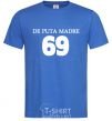 Men's T-Shirt DE PUTA MADRE royal-blue фото