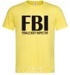 Men's T-Shirt FEMALE BODY INSPECTOR cornsilk фото