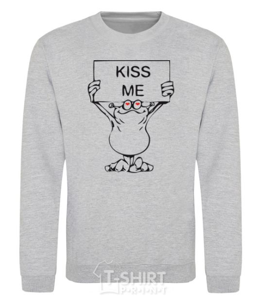 Sweatshirt KISS ME sport-grey фото