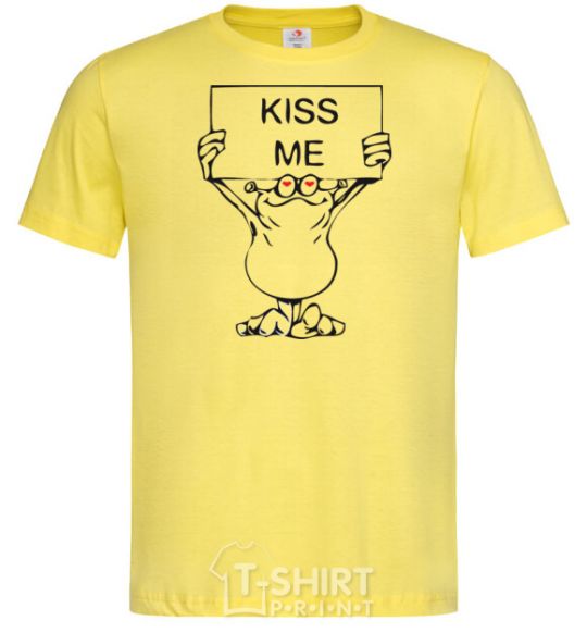 Мужская футболка KISS ME Лимонный фото