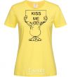 Женская футболка KISS ME Лимонный фото