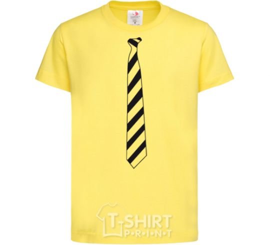 Детская футболка Галстук в полоску Лимонный фото