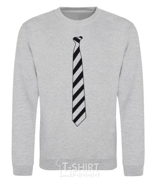 Sweatshirt Striped tie sport-grey фото