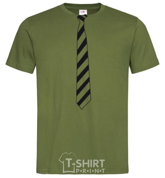 Men's T-Shirt Striped tie millennial-khaki фото