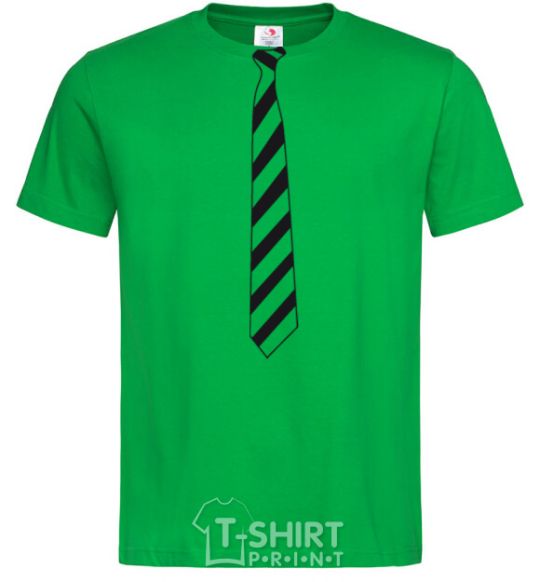 Men's T-Shirt Striped tie kelly-green фото