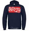 Men`s hoodie DRAWN LOVE navy-blue фото