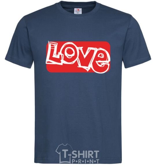 Men's T-Shirt DRAWN LOVE navy-blue фото