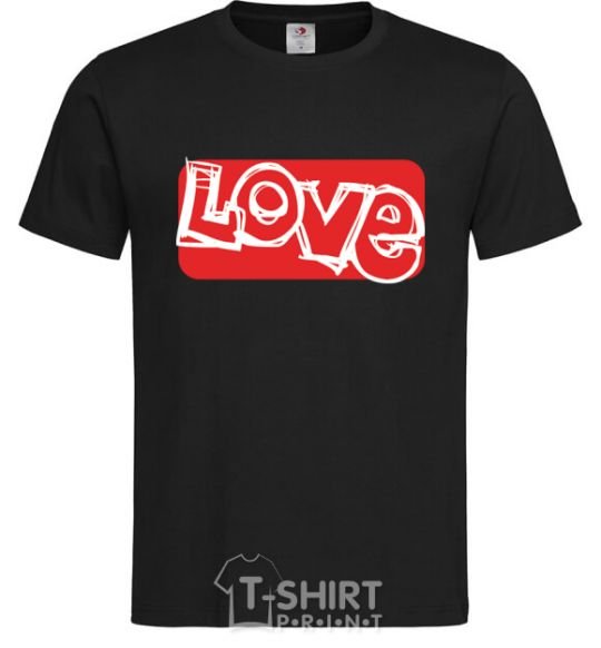 Men's T-Shirt DRAWN LOVE black фото