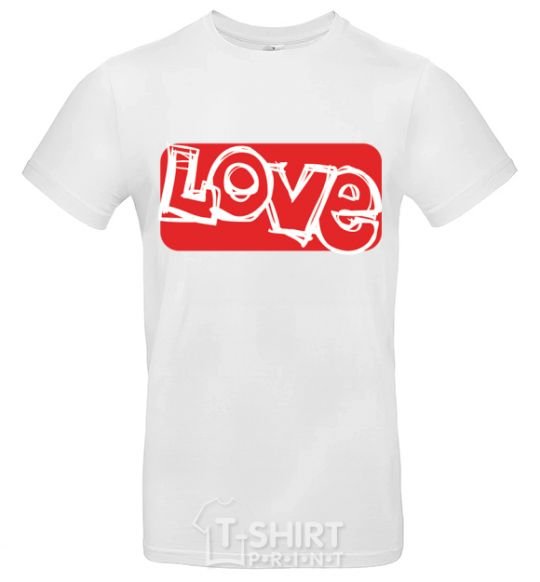 Men's T-Shirt DRAWN LOVE White фото