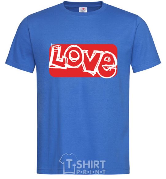 Men's T-Shirt DRAWN LOVE royal-blue фото