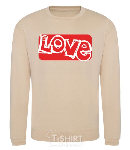 Sweatshirt DRAWN LOVE sand фото