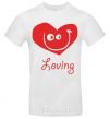 Men's T-Shirt LOVING SMILE White фото